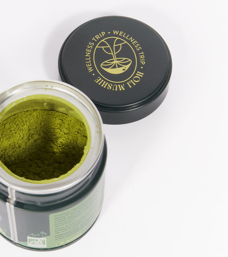 L'avant gardiste L'épicerie Matcha focus thé matcha champignons