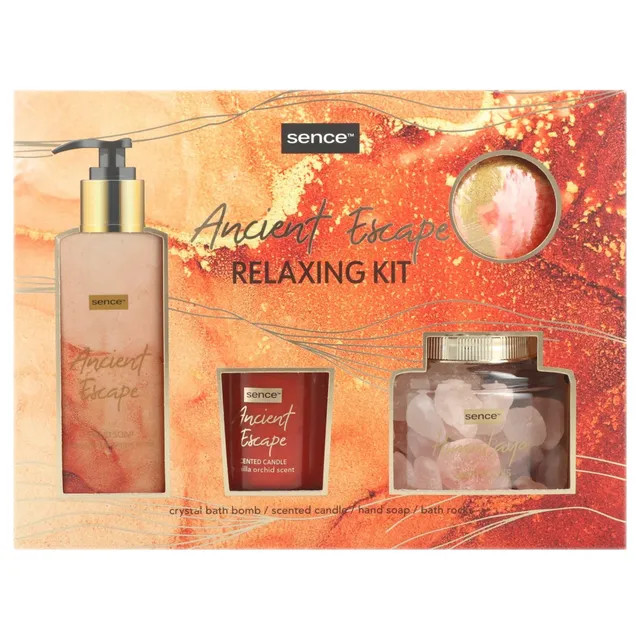 Sence Relaxing Kit coffret bain bougie sel bombe savon