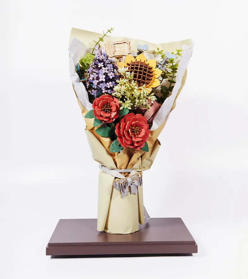 L'avant gardiste DIY Kit bouquet fleurs en bois à faire soi-même