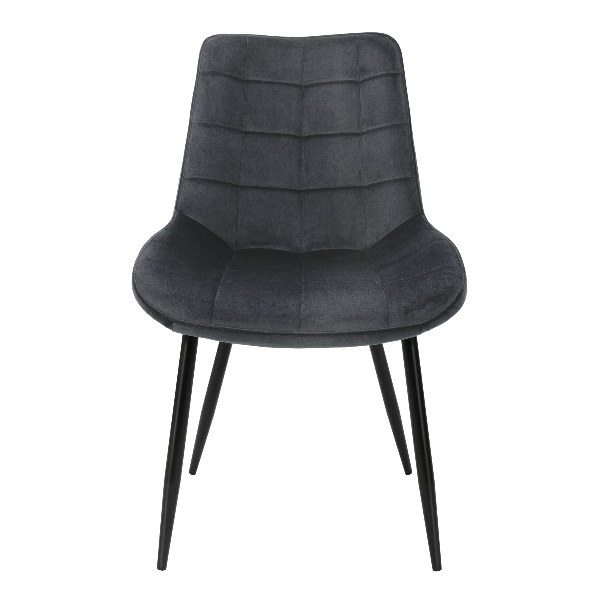 ECD Germany Möbel chaise salle à manger velours anthracite lot 2