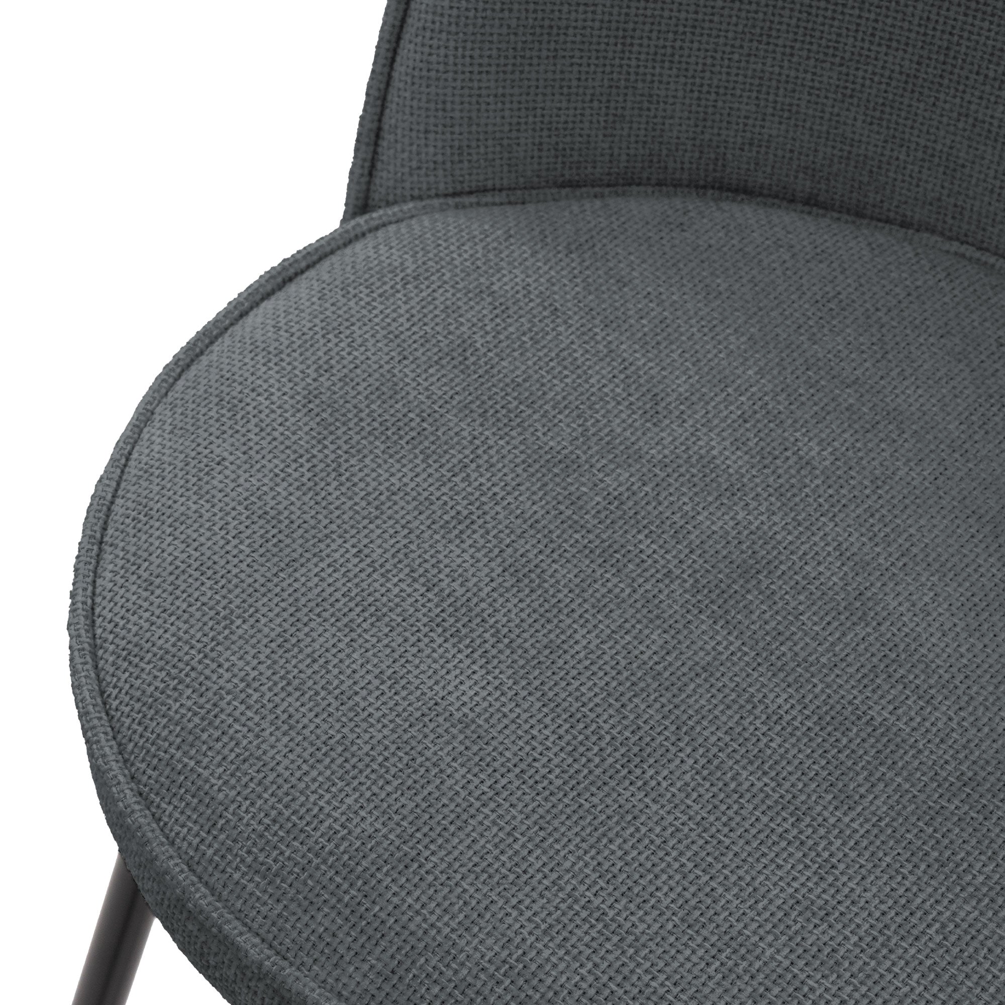 ECD Germany Möbel Tabouret de bar anthracite lot 2 dossier 120 kg