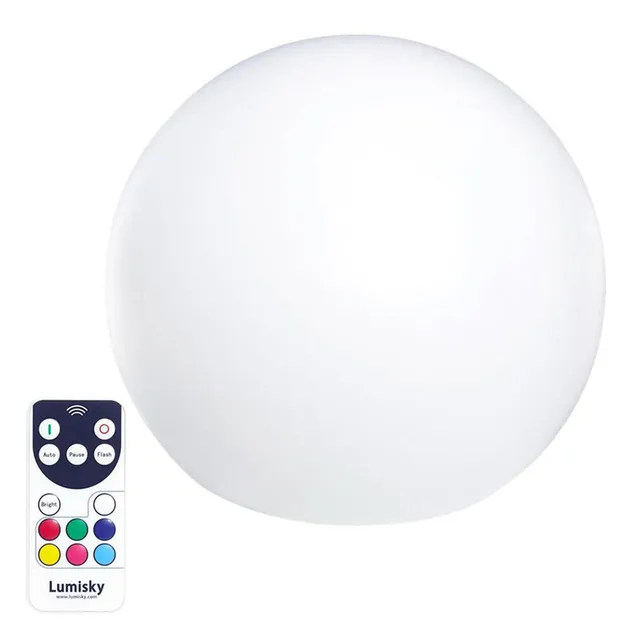 Red Deco Bobby Ø60cm boule lumineuse flottante multicolore