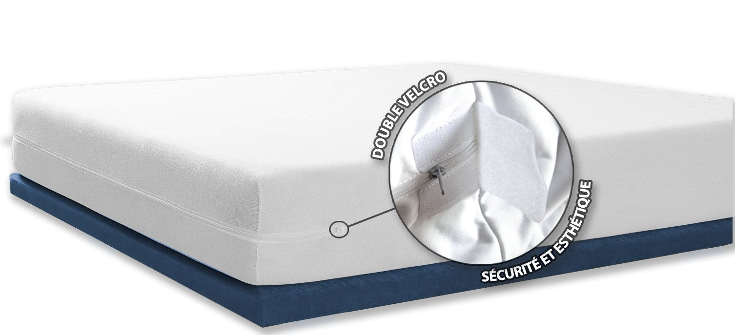 Stokomani Maison Housse matelas intégrale 90x190 anti-punaises