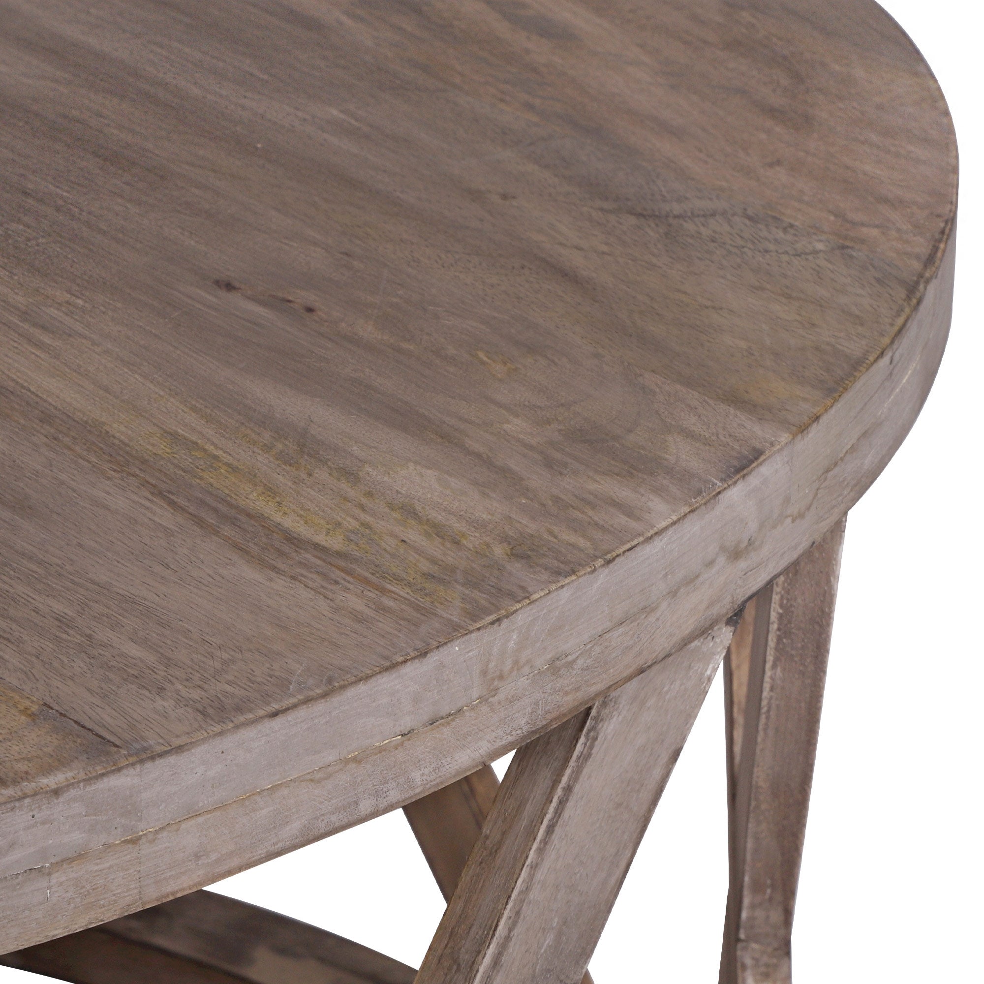 WOMO-Design WOMO table basse ronde 100 cm bois manguier marron