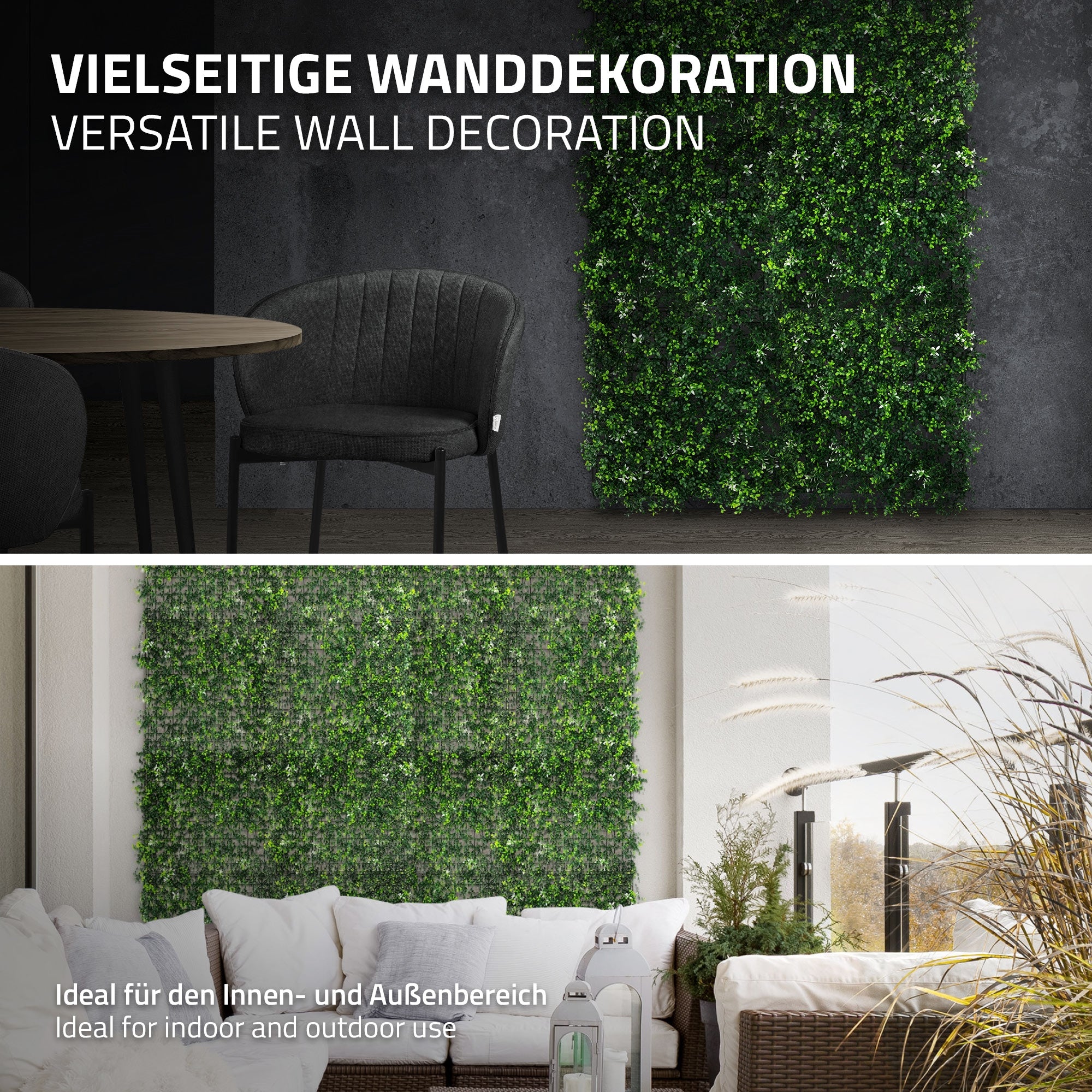 ECD Germany Haus & Wohnen Pachysandra mur végétal 4x50x50 vert