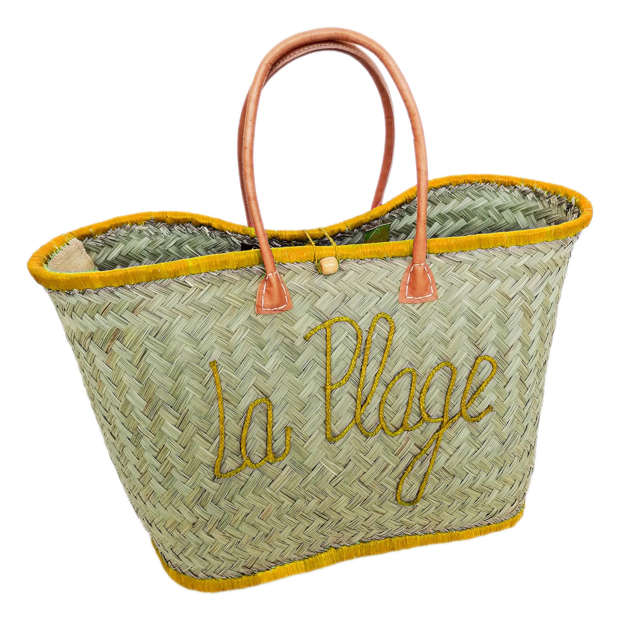 Stokomani Voyage panier de plage brodé sac été