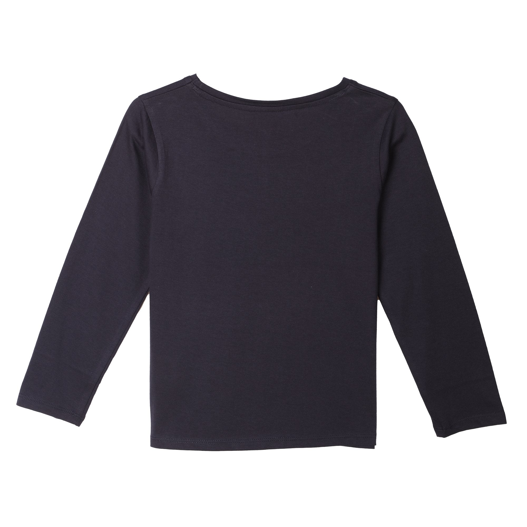 Tee-Shirt Enfant Bleu Foncé Basique Manches Courtes Coton
