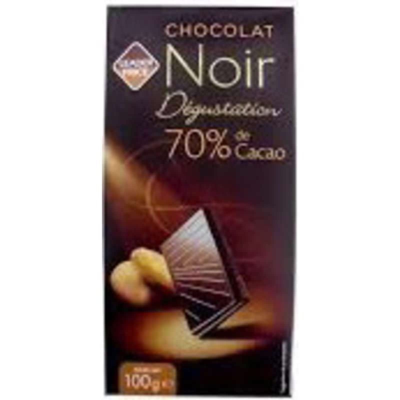 Leader Price Chocolats et confiseries Tablette noir 70% 100g