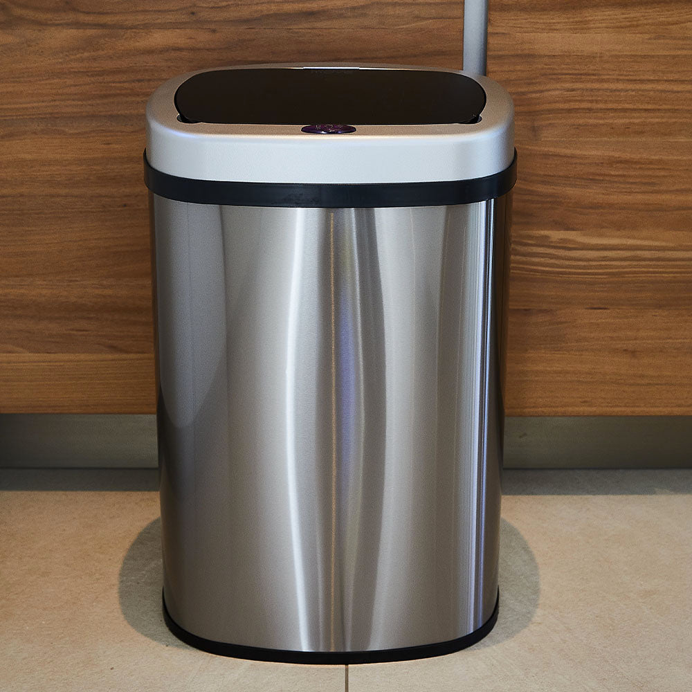 Red Deco Majestic Silver poubelle automatique 58L inox