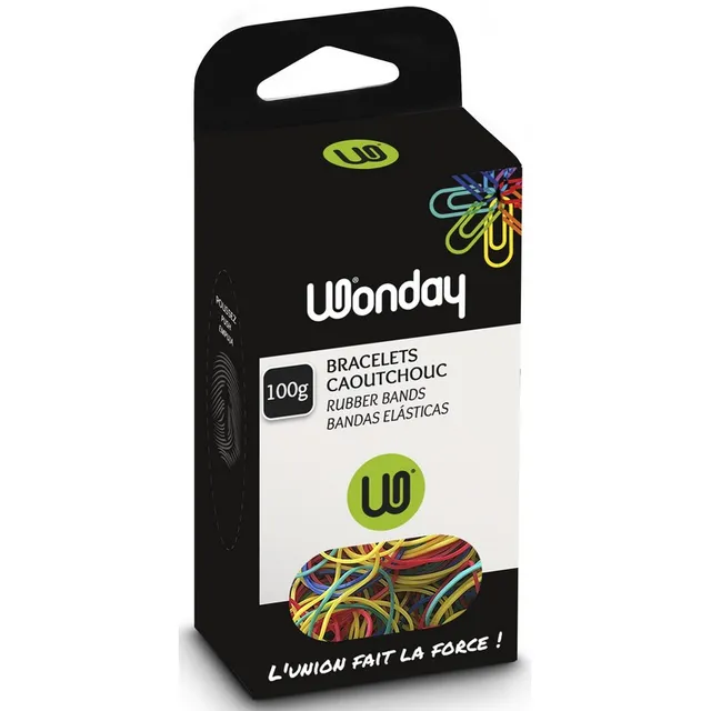 Safe Tool Élastiques assortis couleur sachet 100 g bureau