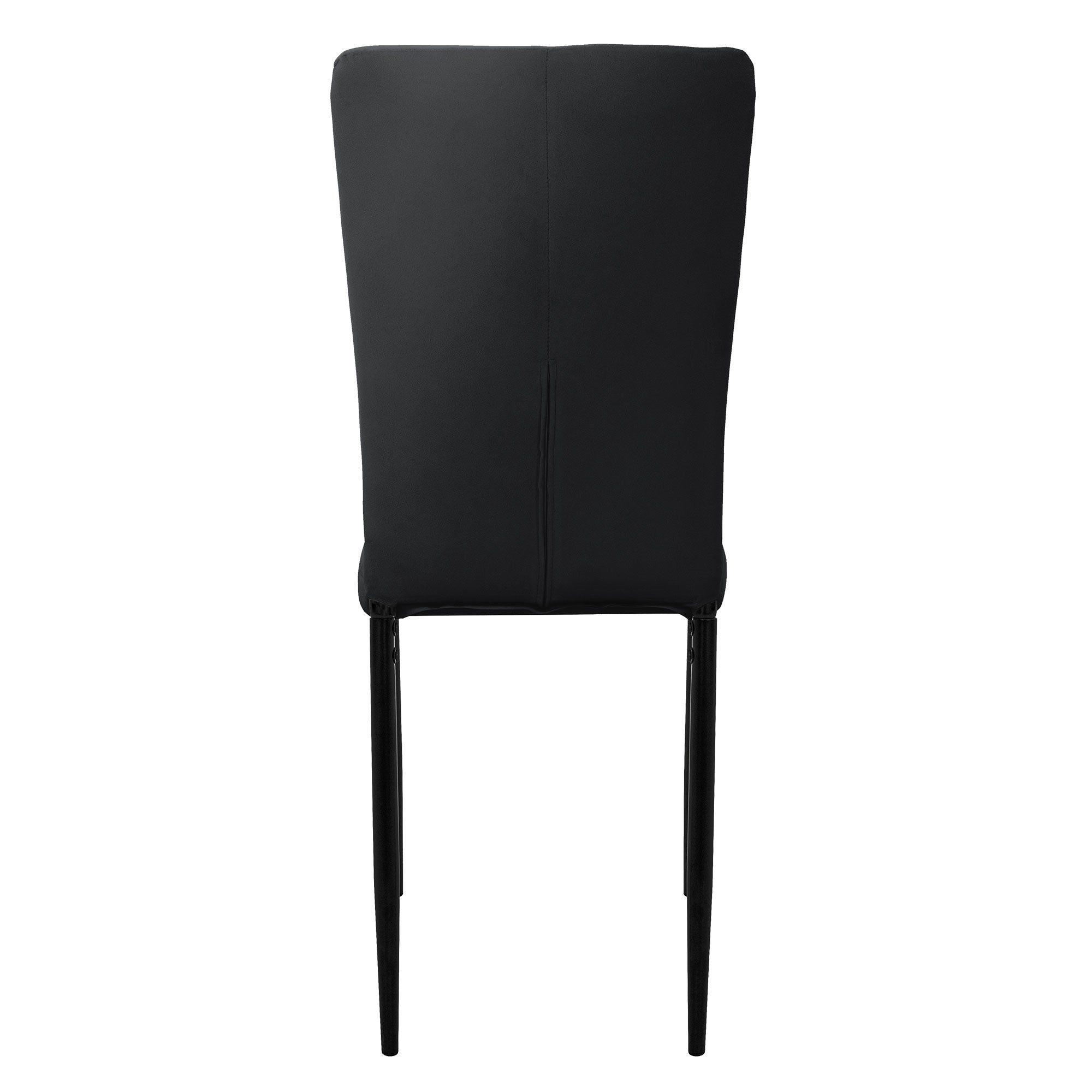 ECD Germany Möbel Lot 4 chaises velours gris pieds métal