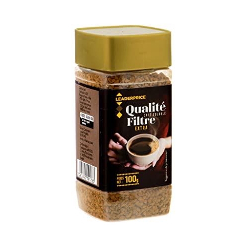 Leader Price Café lyophilisé nature 100g soluble matin