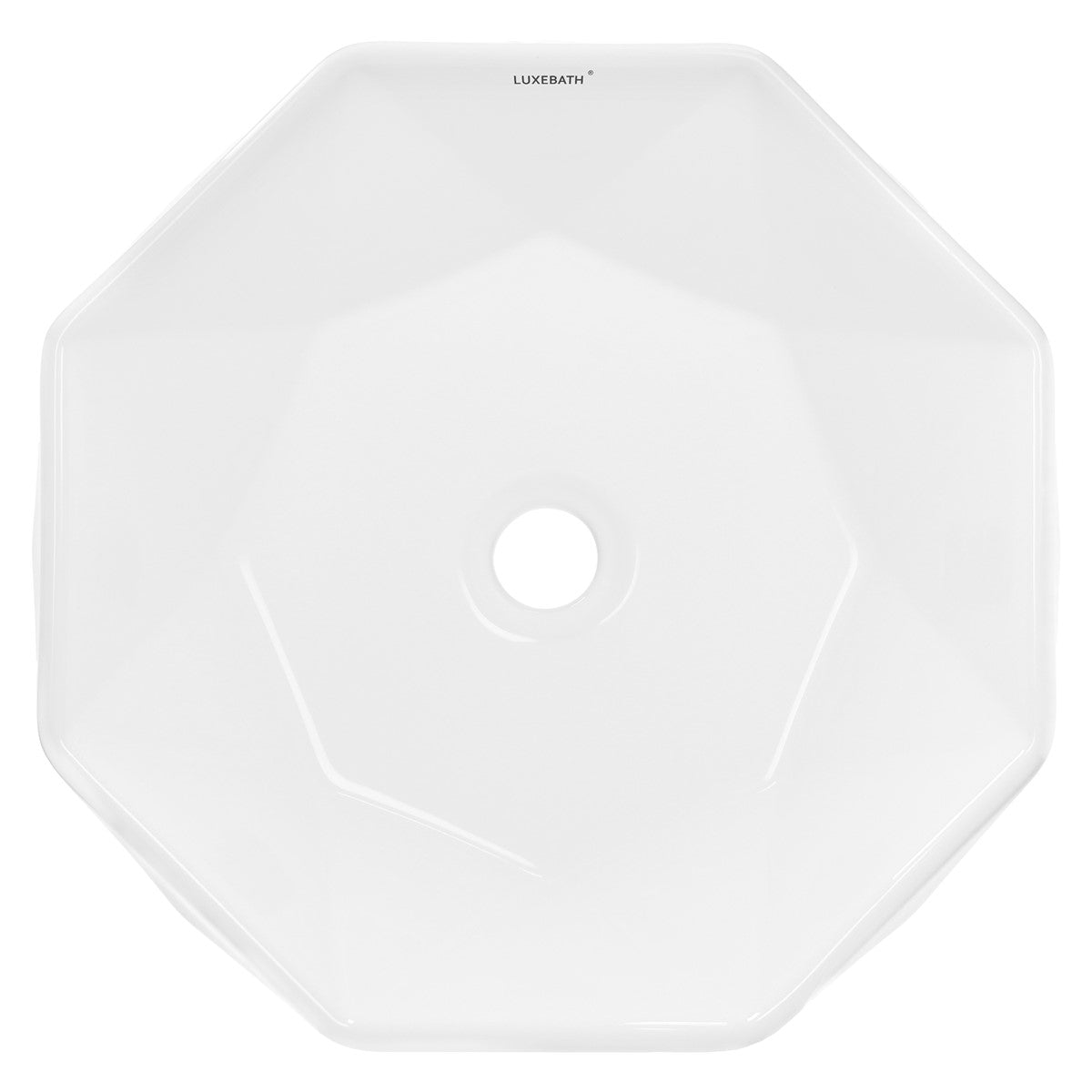 LuxeBath Diamant vasque à poser céramique blanc 420 mm