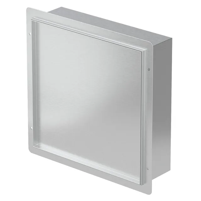 ECD Germany Sanitär niche douche inox 30x30x10 argent