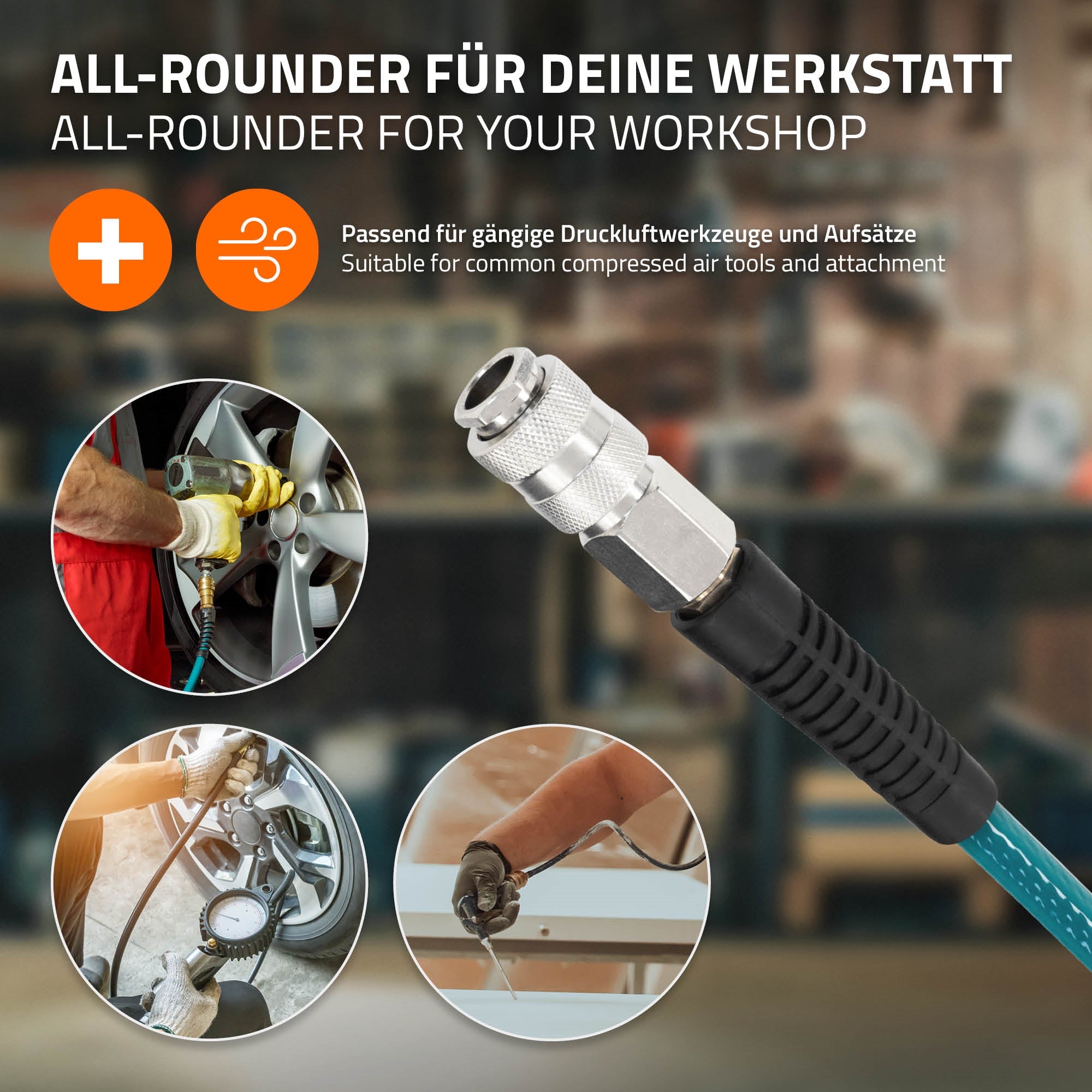 ECD Germany Atelier enrouleur air 20 m 1/4 mural