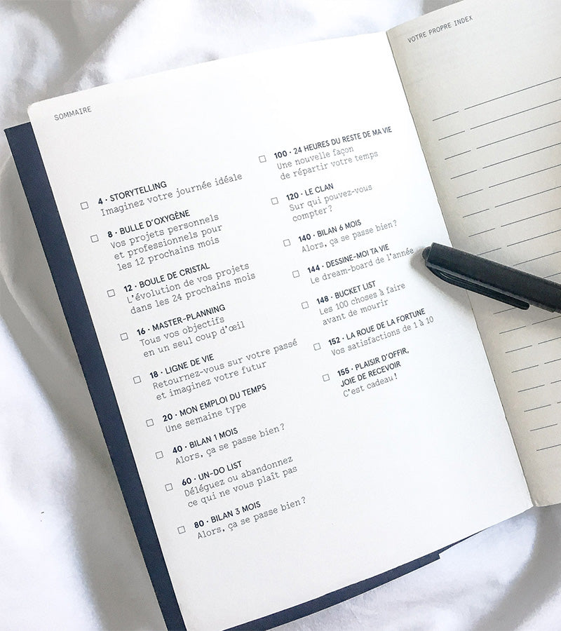 L'avant gardiste Carnet de Projets planifiez vos rêves carnet papier made in France