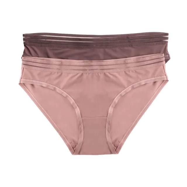 Stokomani Mode lot 2 slips élastiques violet femme