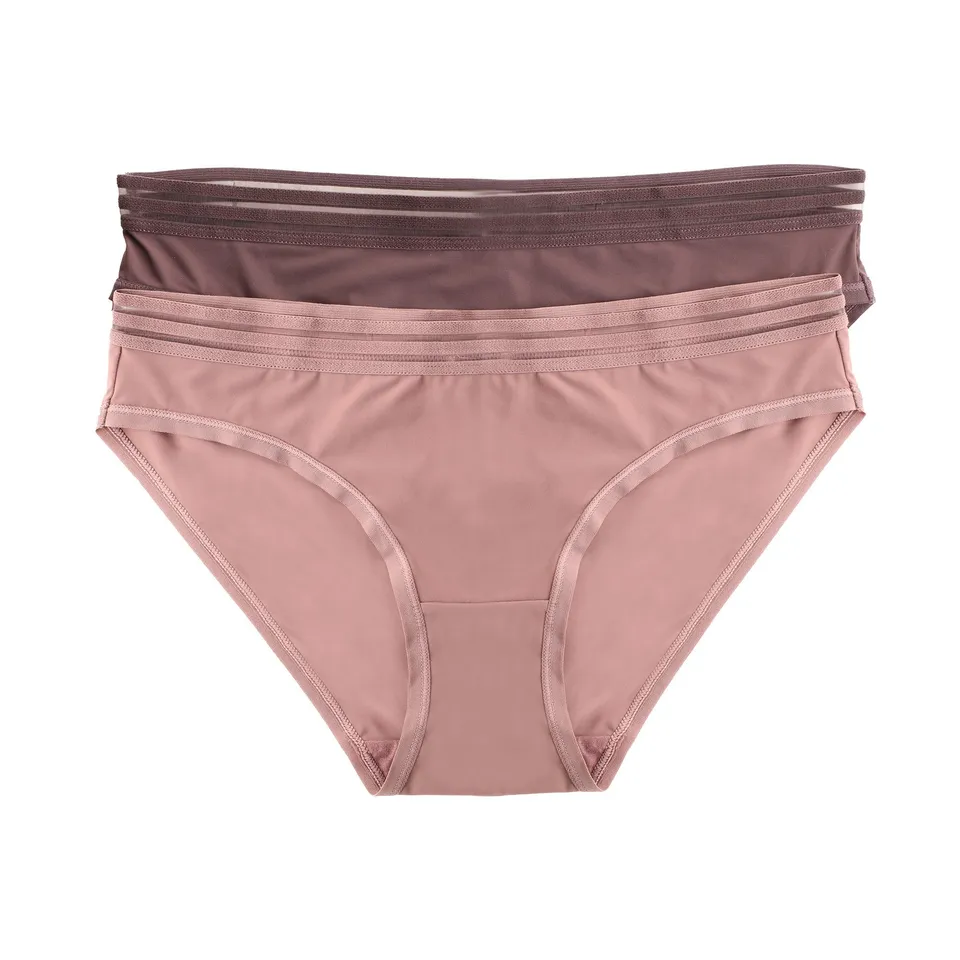 Stokomani Mode lot 2 slips élastiques violet femme