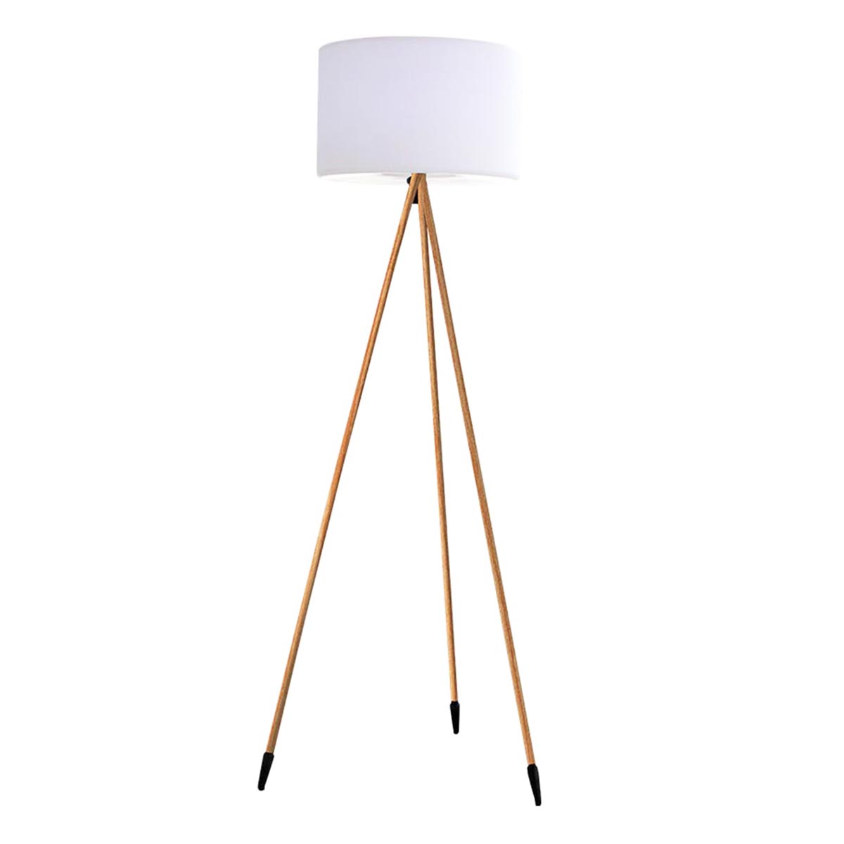 Red Deco Tamboury Wood lampadaire sans fil H155cm bois