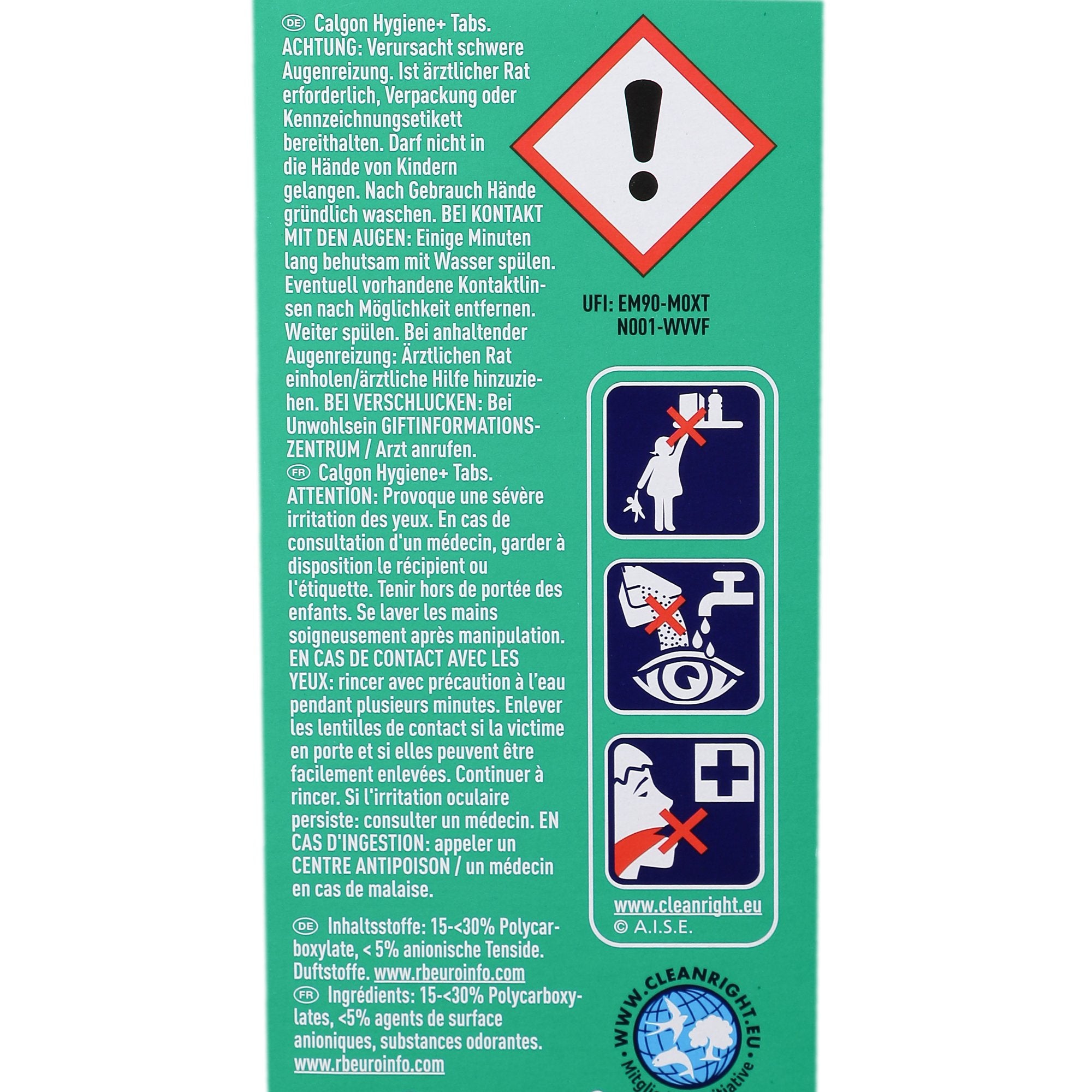 Tablettes lave-linge anti-calcaire 57 pièces odeurs