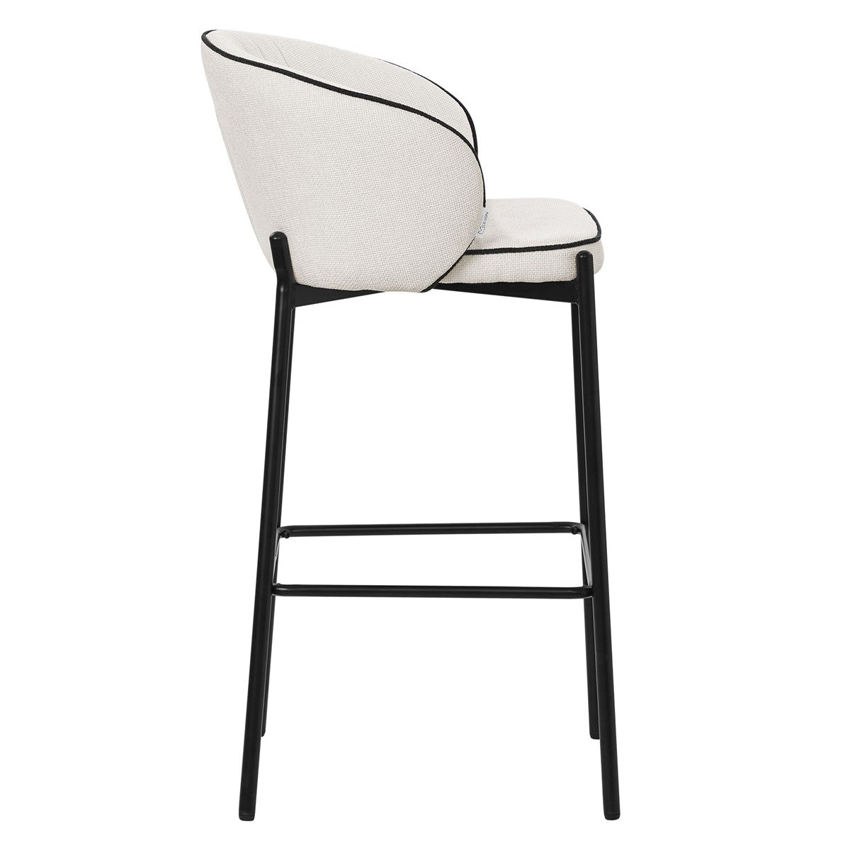 ECD Germany Möbel tabouret de bar beige 50x101x54 lot de 2