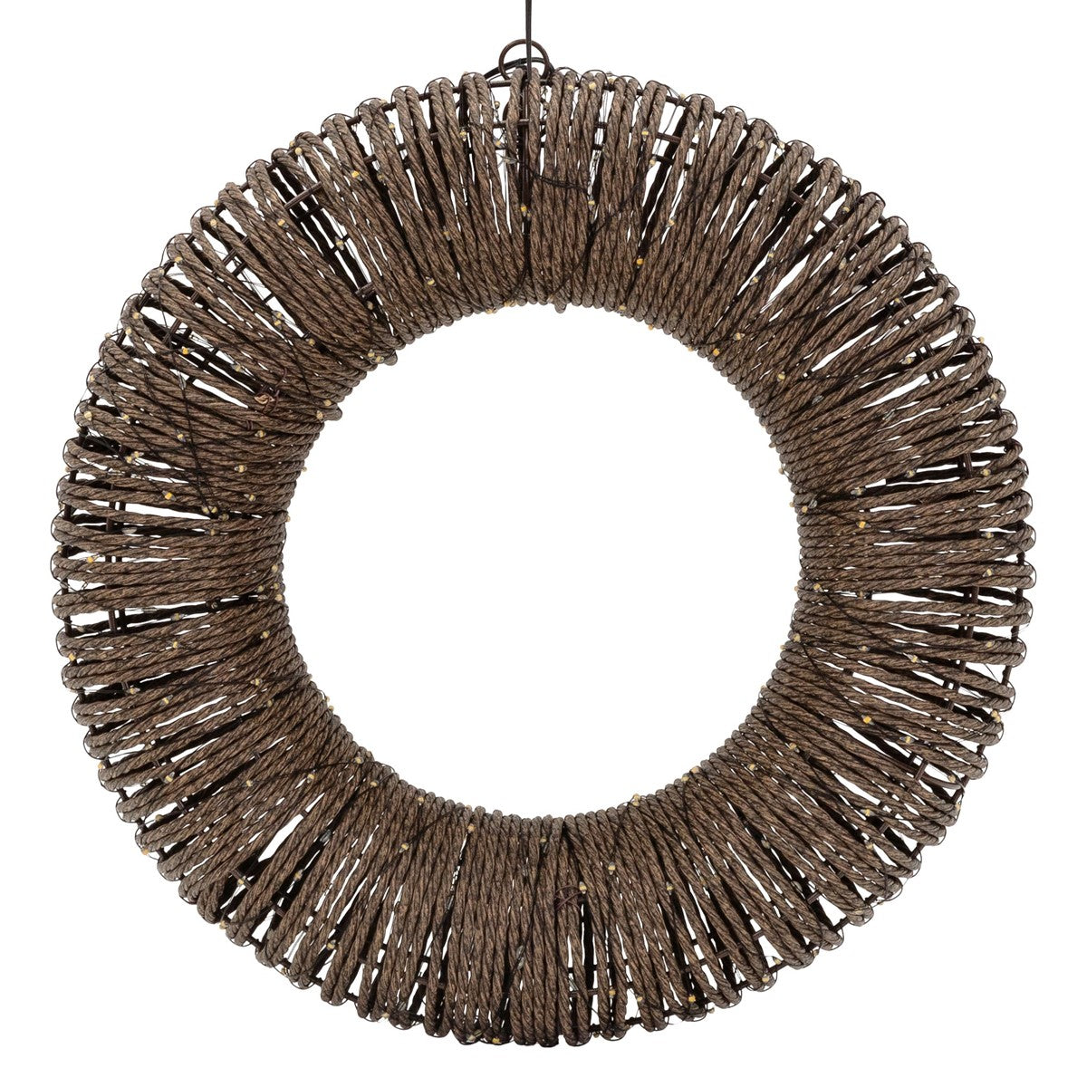 ECD Germany couronne de Noël LED 38 cm blanc chaud métal