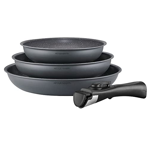 Arthur Martin AM130G set 3 poêles 20-24-28 cm induction