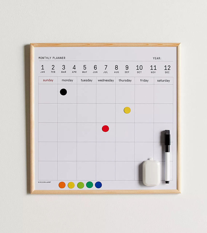 L'avant gardiste Livres & Papeterie calendrier Effaçable magnétique