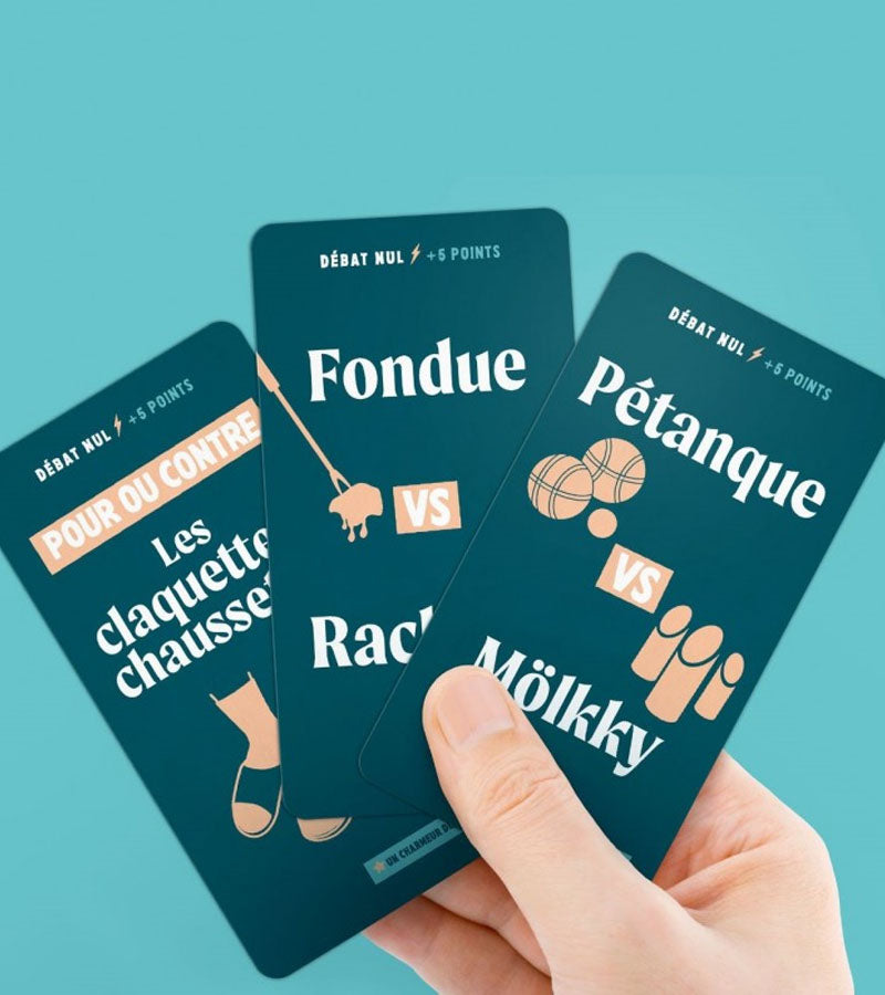 L'avant gardiste Débats Nuls jeu de société apéro 50 cartes