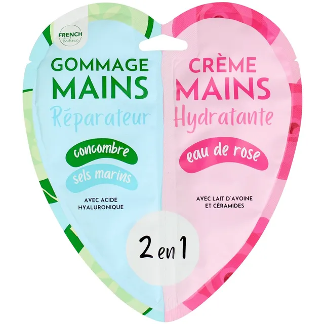 Stokomani Beauté Duo gommage crème mains concombre sel marin
