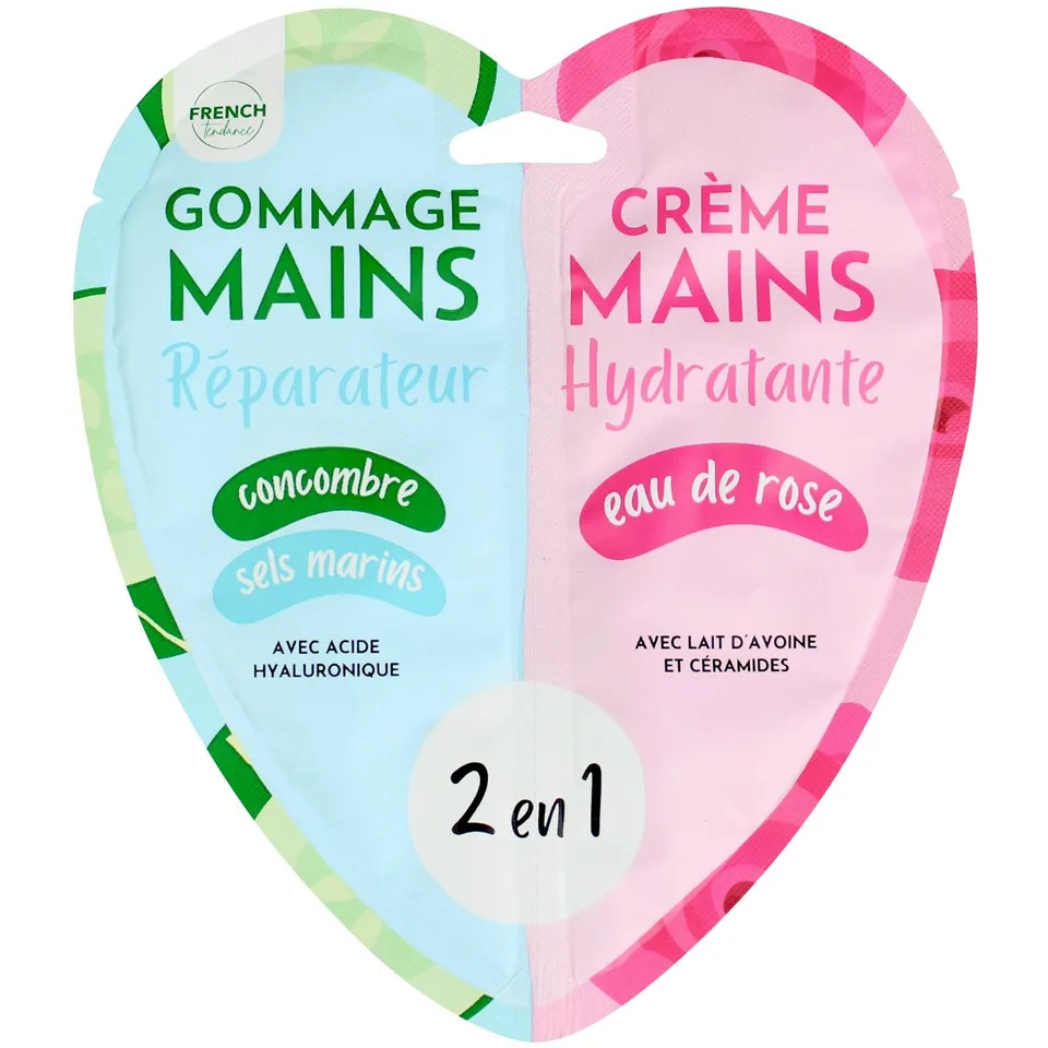 Stokomani Beauté Duo gommage crème mains concombre sel marin