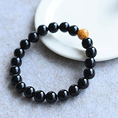 Shop-Story Lifestyle Bracelet perles onyx noir perle pailletée