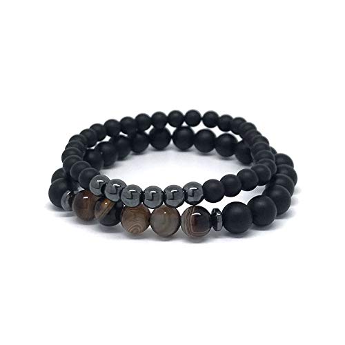 Shop-Story Lifestyle Double bracelet agate hématite mixte