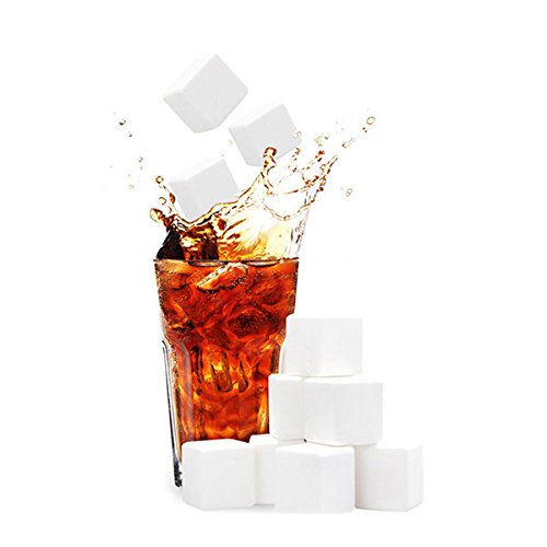 Shop-Story Lot 9 Pierres à Whisky Blanches Pochette Froid Sans Dilution