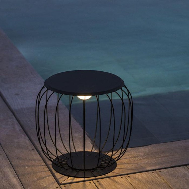 Red Deco SUNRISE lanterne sans fil gris H40cm LED dimmable