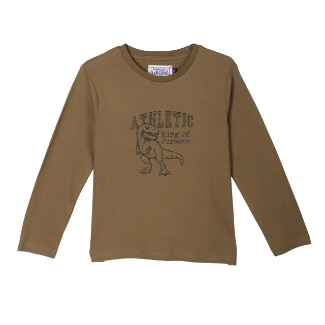 Stokomani Mode tee-shirt kaki enfant 08A