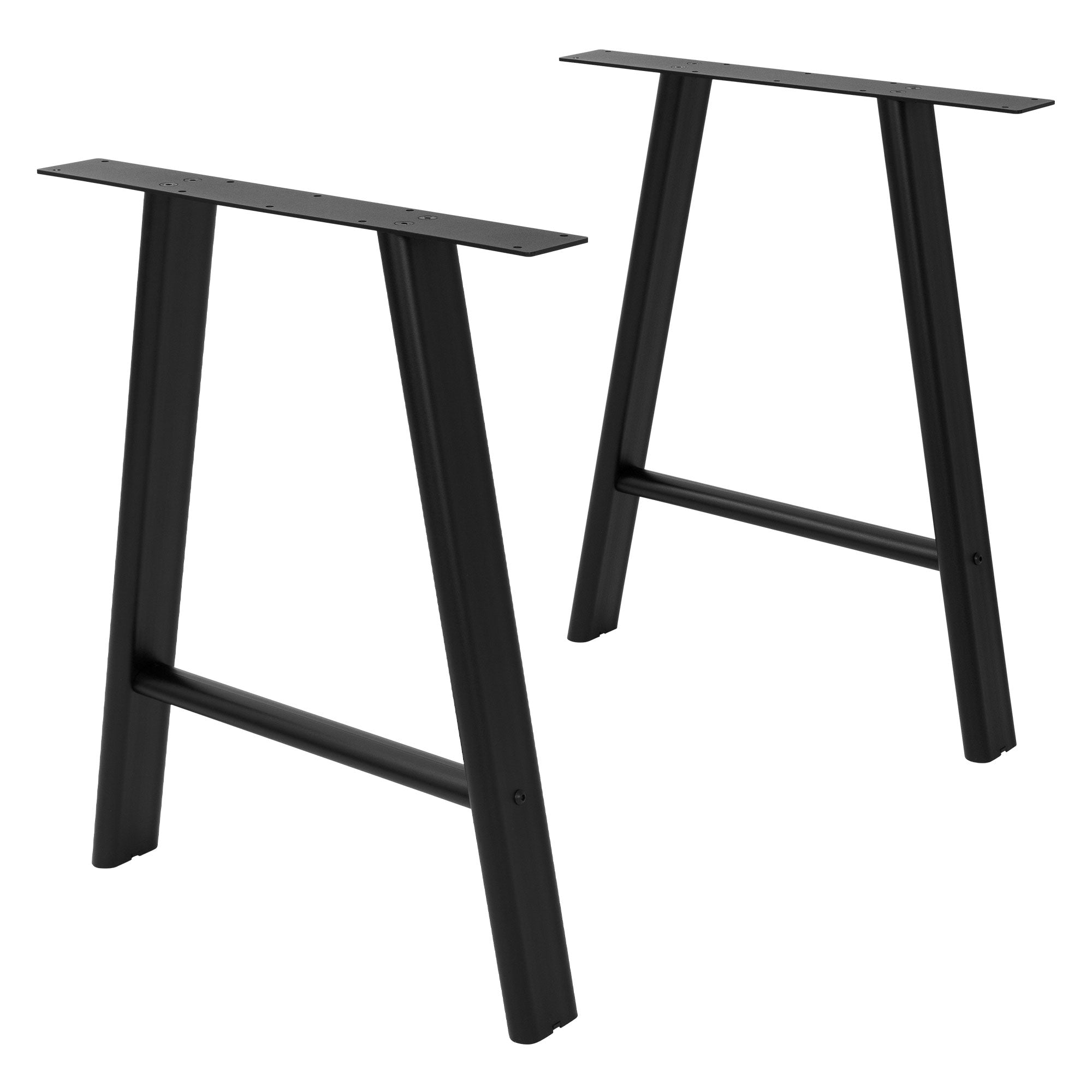 ECD Germany ML-Design pieds de table A 60x72 noir lot 2 acier