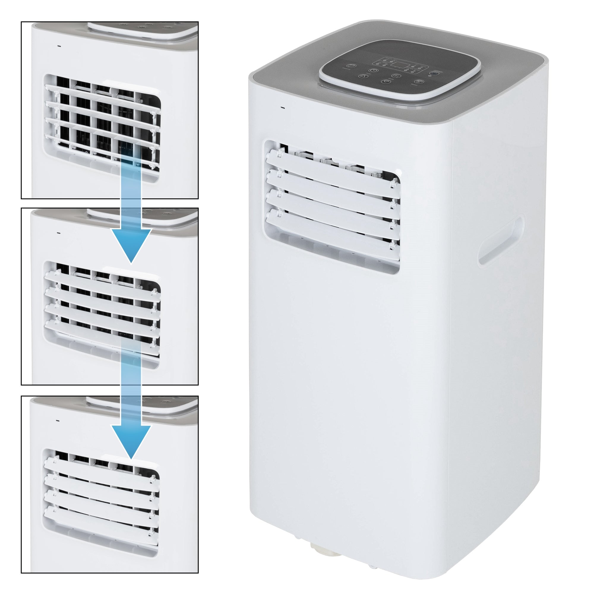 ECD Germany Haus & Wohnen climatiseur mobile 5000 BTU 4en1 télécommande