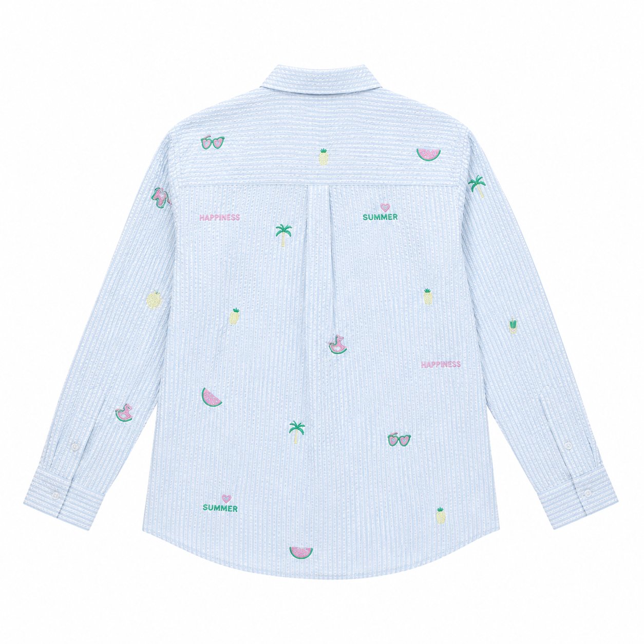 Stokomani Mode Chemise broderies bleu taille 36