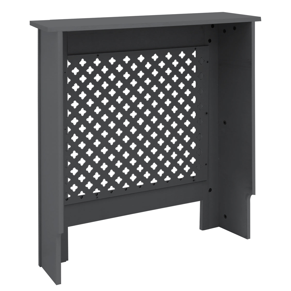 ECD Germany cache radiateur anthracite 78x19x82 cm MDF