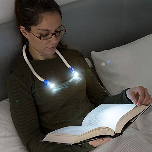Shop-Story Maison lampe lecture LED tour de cou blanche