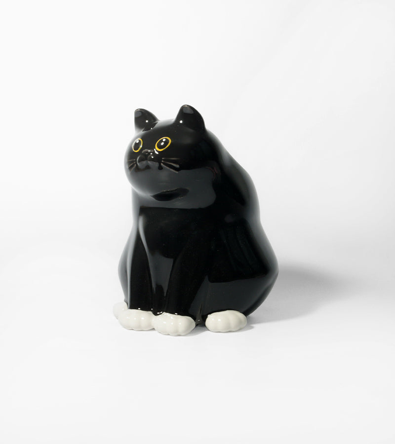 L'avant gardiste Vases et cache-pots Vase chat dodu céramique