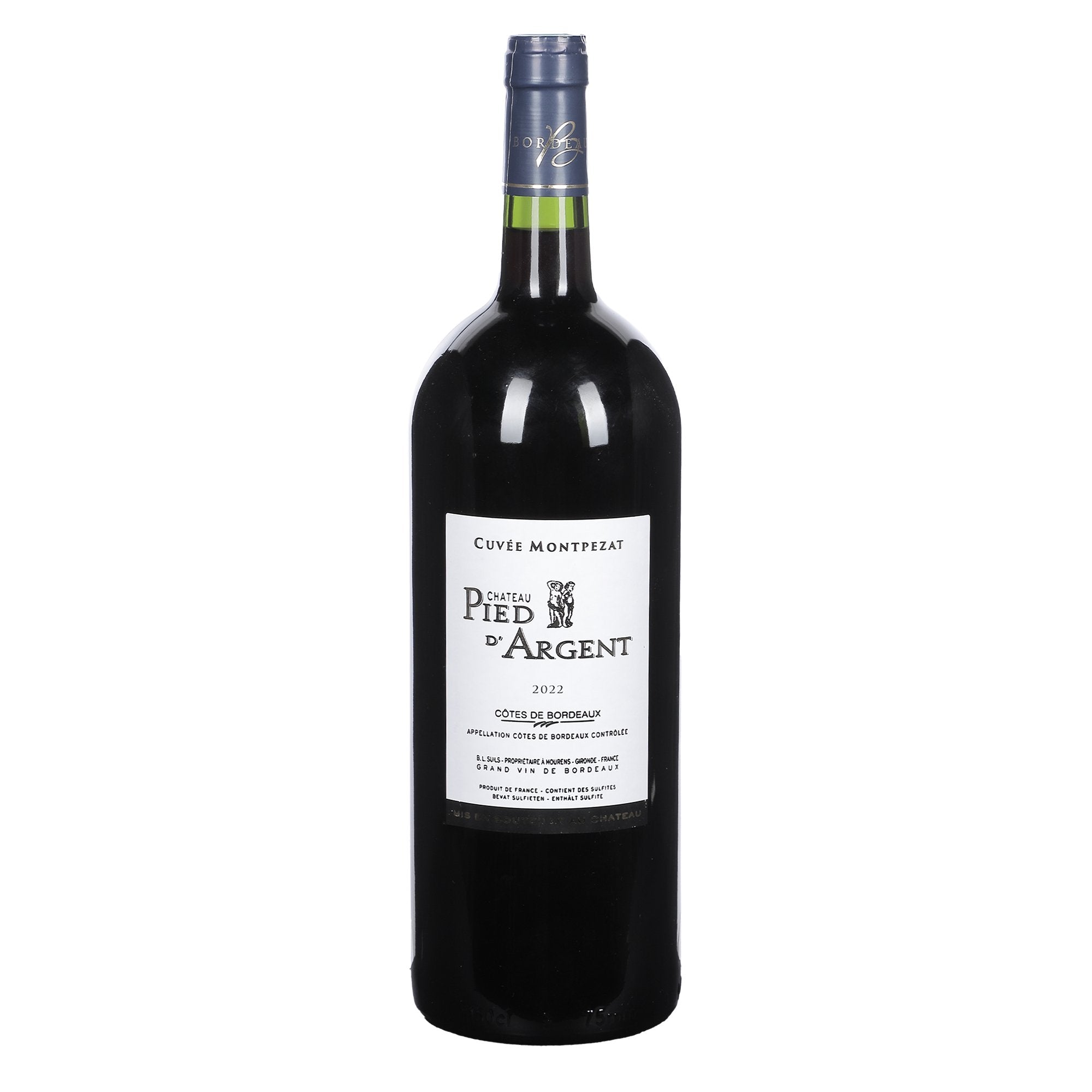 Château Pied d'Argent Côtes de Bordeaux vin rouge 2022