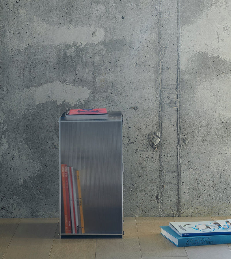 Neowise table d'appoint aluminium translucide design