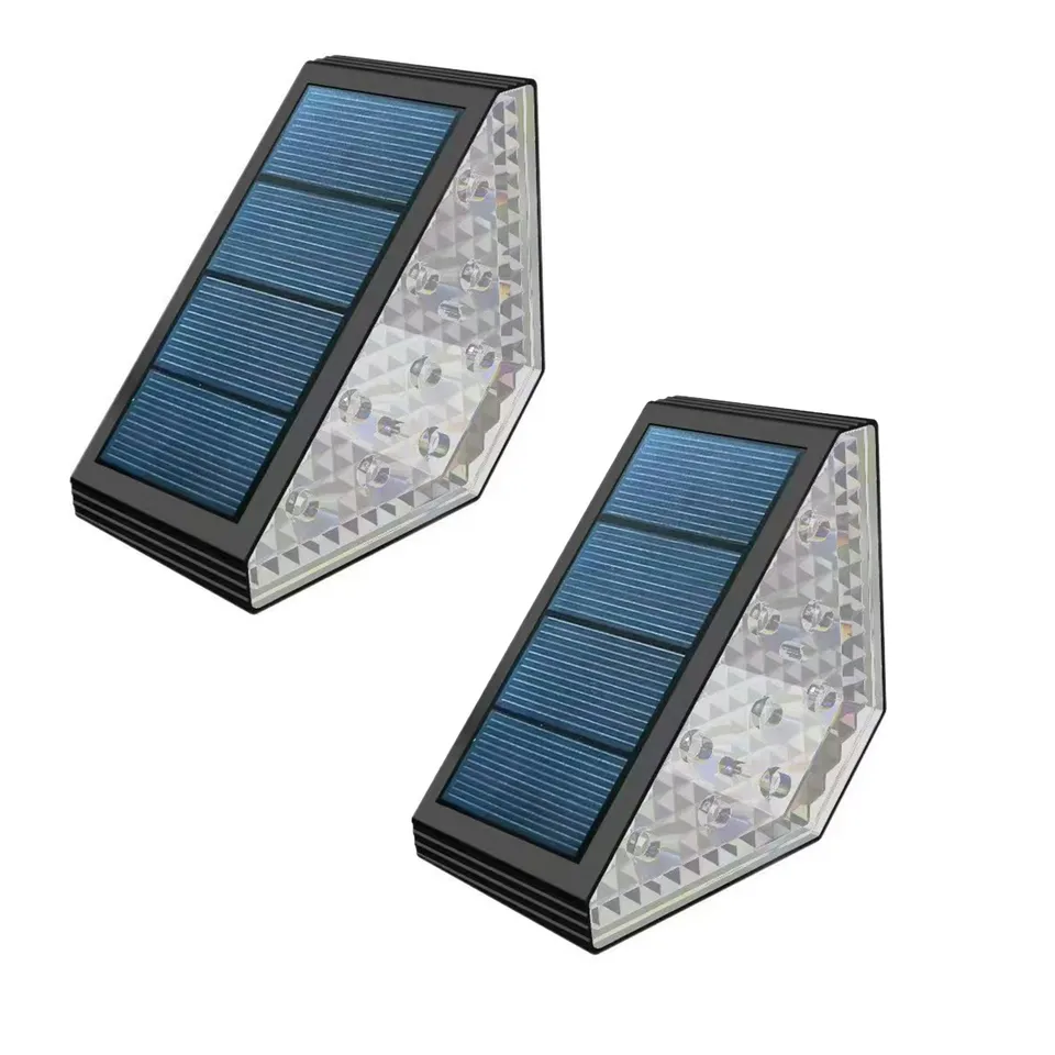 Red Deco Stepy lot 2 balises solaires LED blanc chaud H5cm