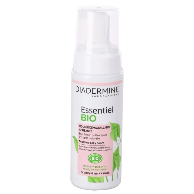 Essentiel Mousse démaquillante apaisante soin visage mousse douce