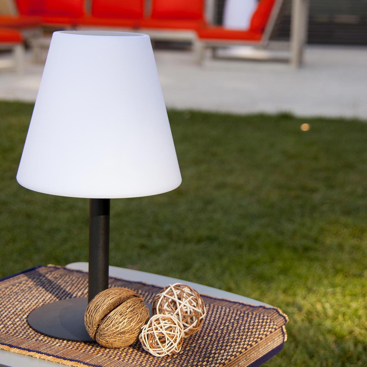 Red Deco Standy Mini Solar H36cm lampe solaire RGB dimmable