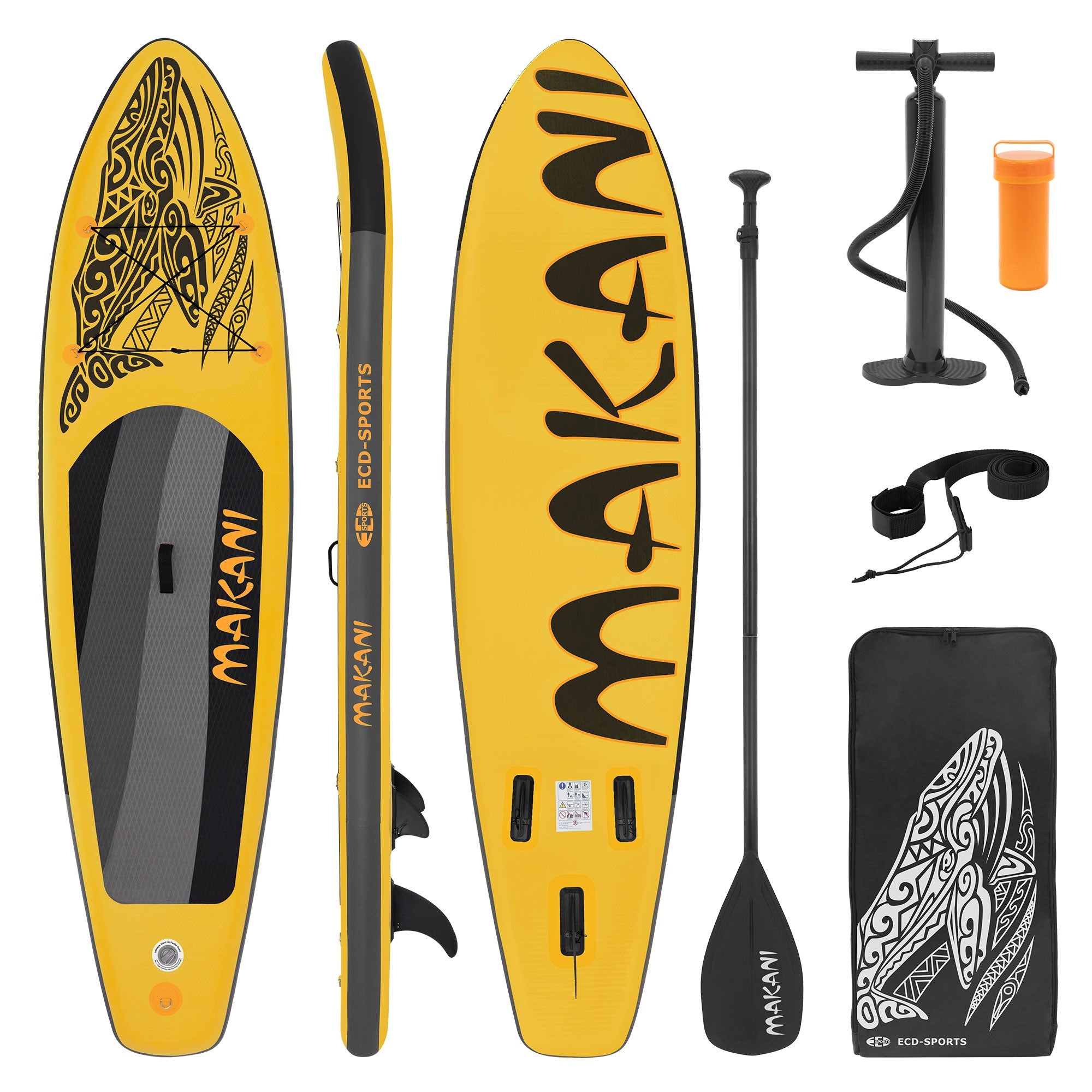 ECD Germany Makani paddle gonflable bleu 320x80 cm PVC