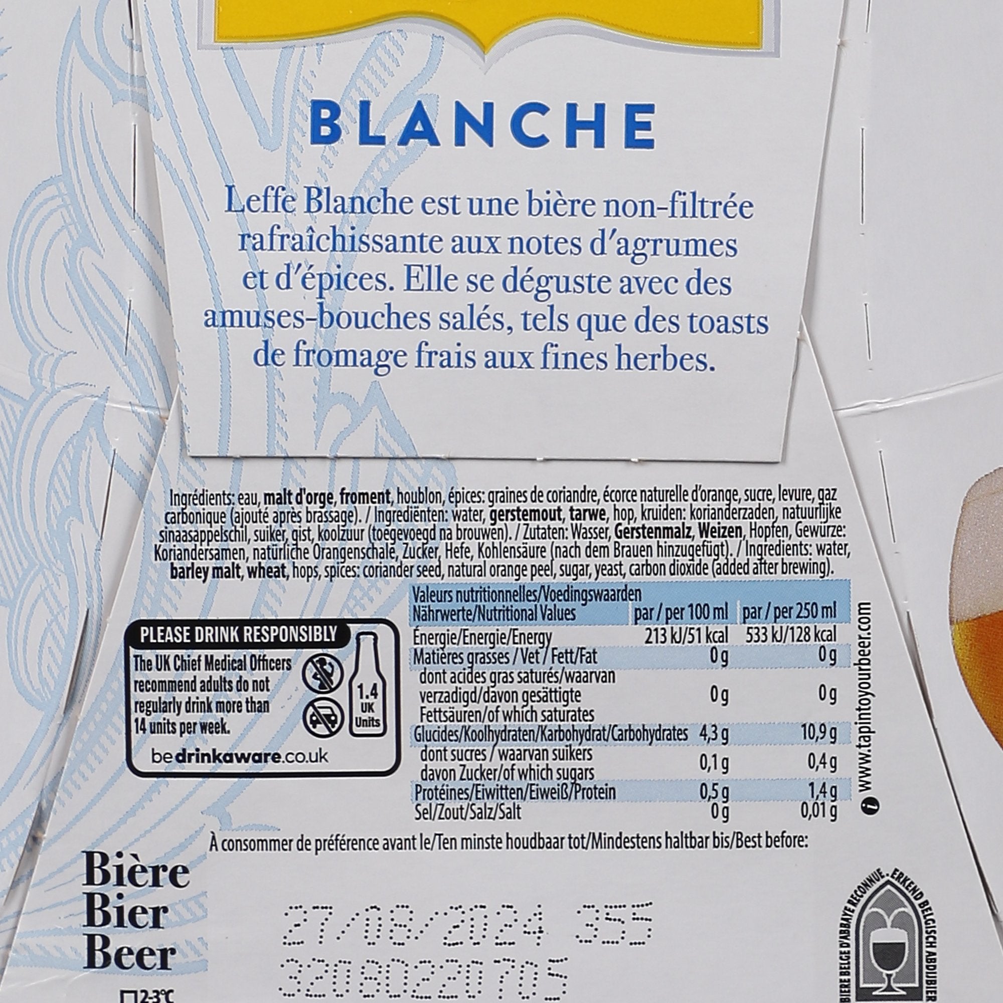 Stokomani Épicerie pack 6 bières blanches 25 cl