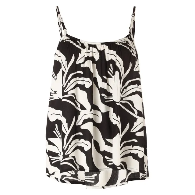 Stokomani Mode débardeur imprimé noir femme top été